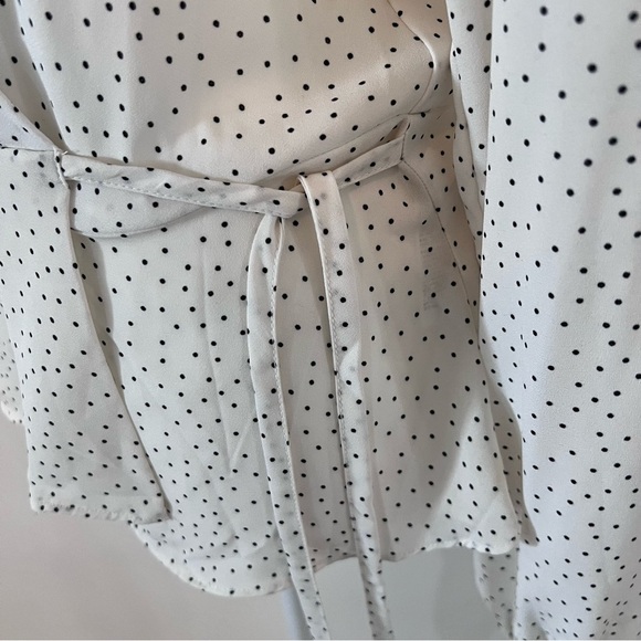Banana Republic Factory Polka Dot Wrap Top |Size S| - Picture 5 of 8